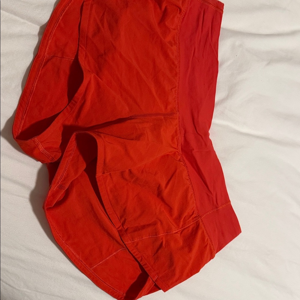 Vibrant Red Athletic Shorts
